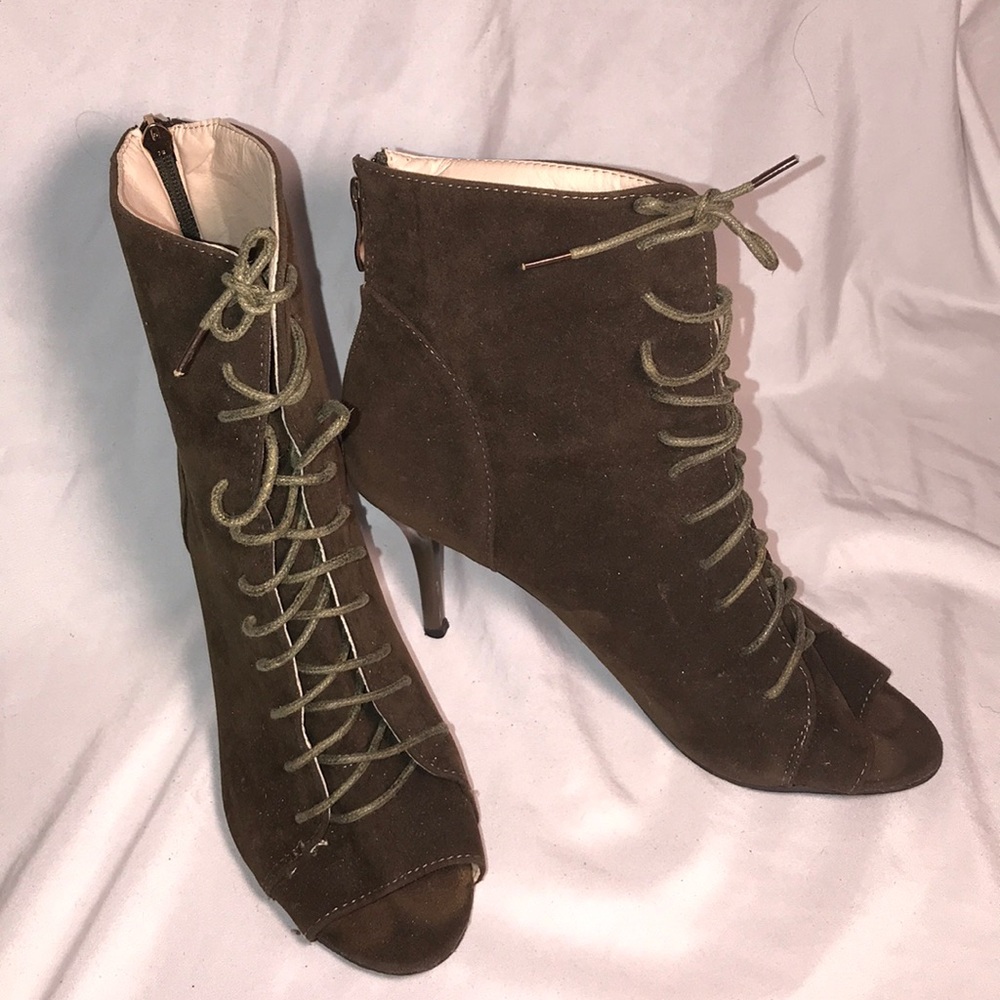 Dark green heels